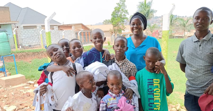 Inside a school-requirements drive in Nansana